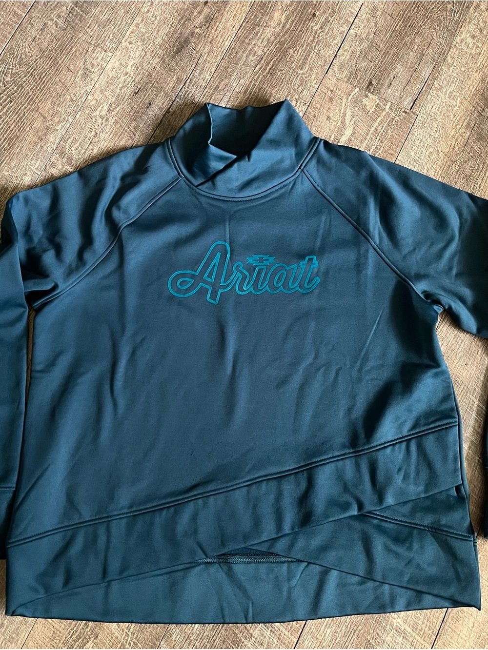 Ariat Teal Mock Neck Long Sleeve Pullover